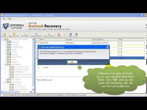 how to recover pst file