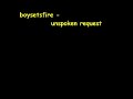 Boysetsfire - Unspoken Request Boysetsfire - Unspoken Request