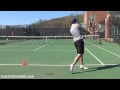 Tennis Backhand Ball Machine Drill