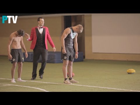 port - Hypnotist Isaac Lomman visited Alberton to hypnotise Port Adelaide players Chad Wingard, Ollie Wines and Daniel Flynn, with very funny results. Watch PART TW...