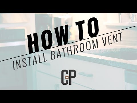 How to install a bathroom roof vent by Carlson Projects in Lincoln, NE
