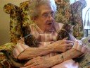 Grandma holding Mimzy and Leo