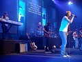 Chistine Smit sining Hosanna at the Breko confrence at Bayside Church