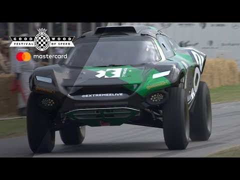 Extreme E electric off-road racer makes world debut at Goodwood