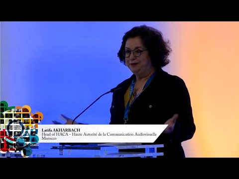Latifa Akharbach à la conférence annuelle de la COPEAM, avril 2019 en Croatie