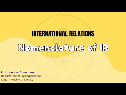 Nomenclature of IR