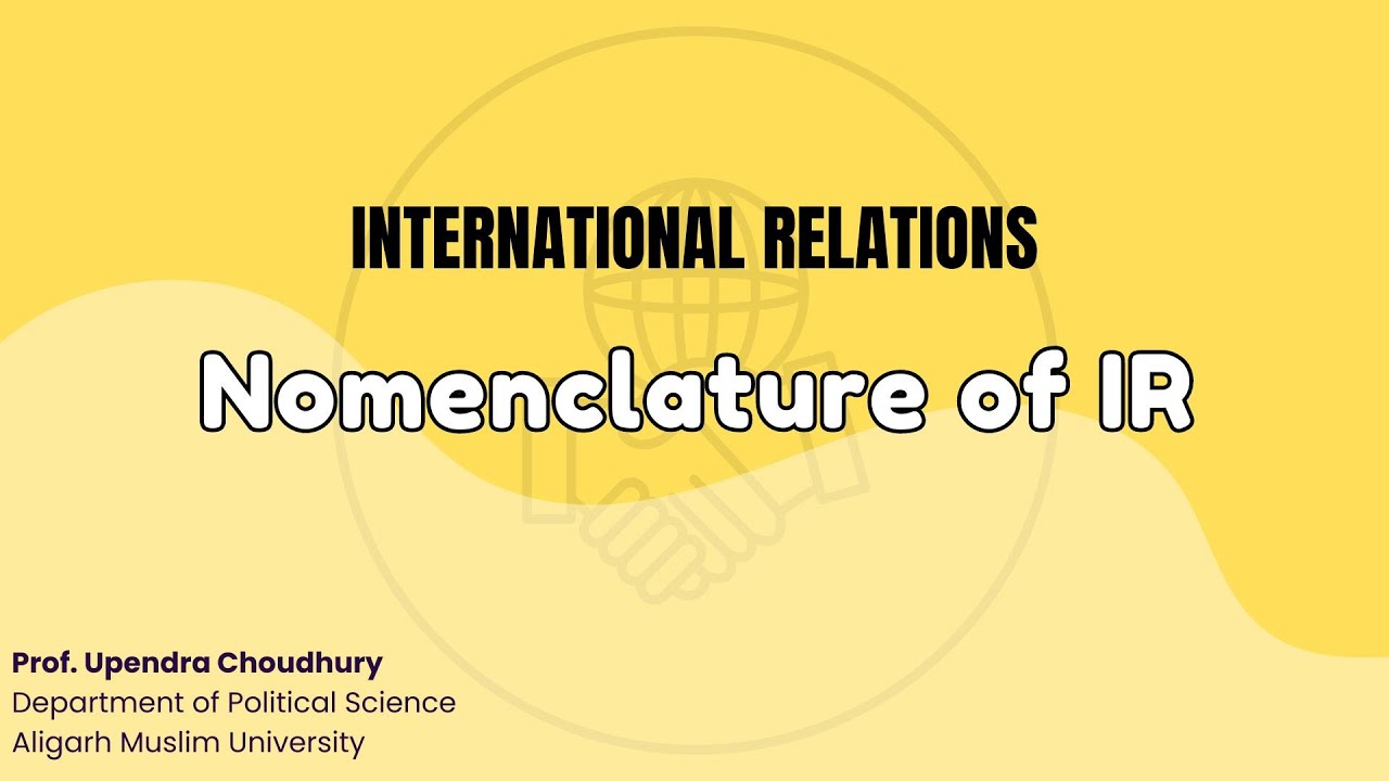 Nomenclature of IR