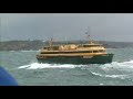 Manly Ferry Crossing Sydney Heads in Big Seas