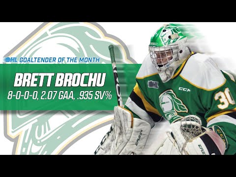 OHL Goaltender of the Month – Brett Brochu (London Knights)