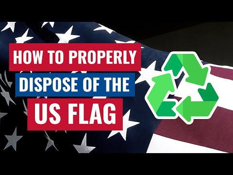 how to properly dispose of a flag