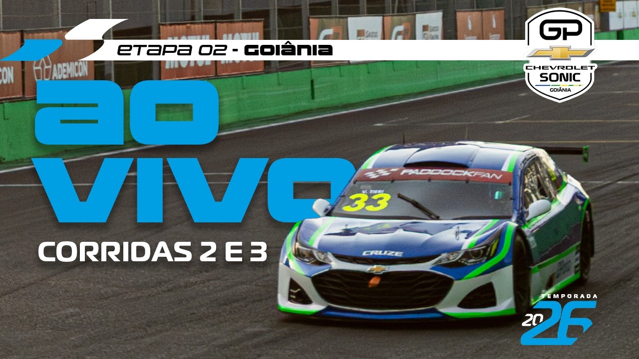 STOCK LIGHT 2026 AO VIVO | 2ª ETAPA - CORRIDAS 2 E 3 | GOIÂNIA, GO