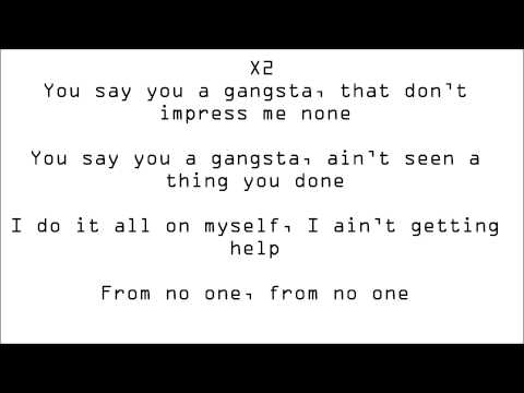 Kat Dahlia- Gangsta Instrumental with lyrics