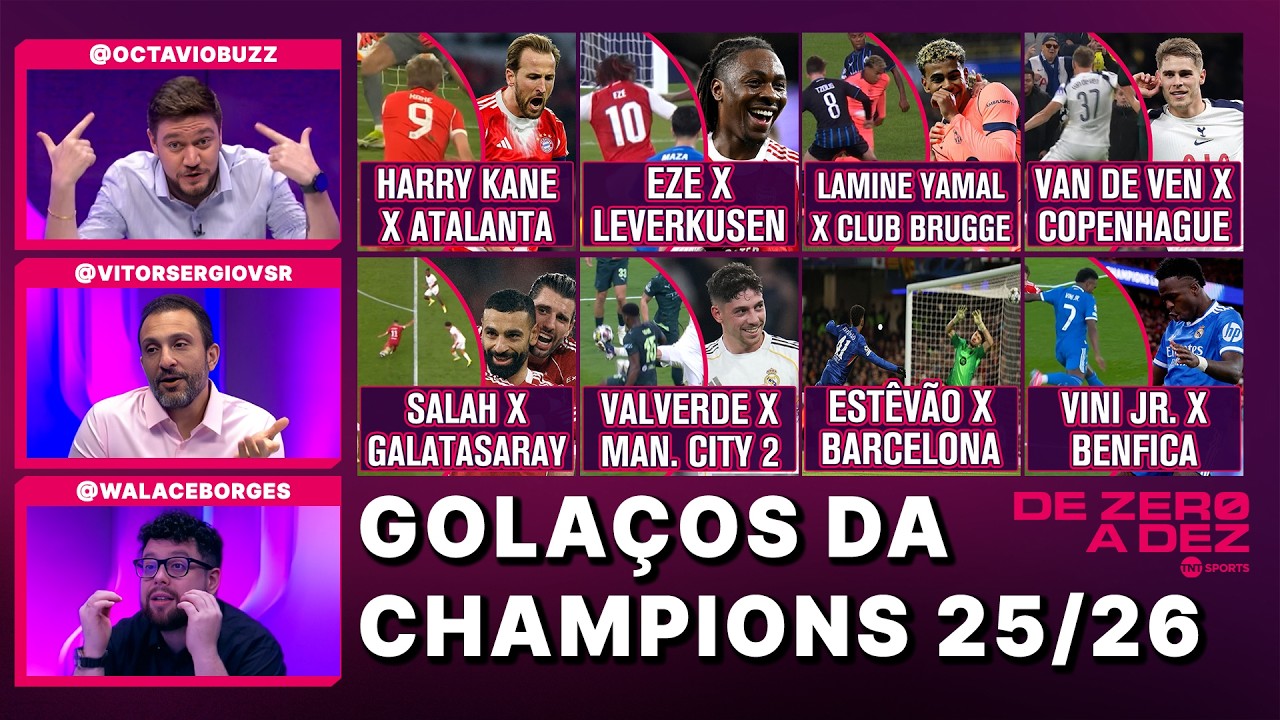 Qual É O Gol Mais Bonito Dessa Champions Até Aqui? Reagimos E Cravamos | De Zero A Dez