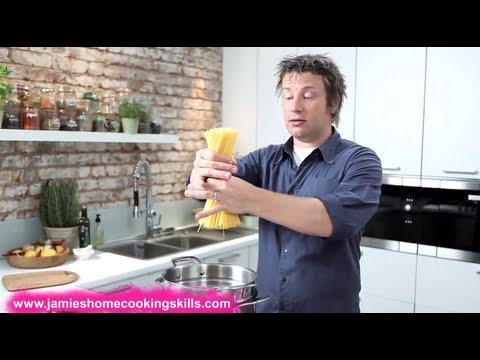 pasta - How to cook great pasta. Video taken from Jamie's app www.jamieshomecookingskills.com.