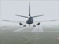 FS2004: Continental B735 landing.