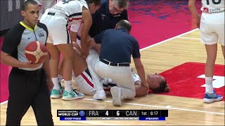 Player Down In Pain After Taking Knee To ... Player Down In Pain After Taking Knee To ...