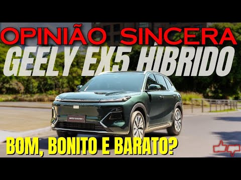 Novo Geely EX5 EM-i: SUV híbrido plugin BOM e BARATO? Preço, detalhes, história, problemas. Vale?