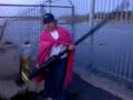 Pink Cape Man Potato Cannon Part 3