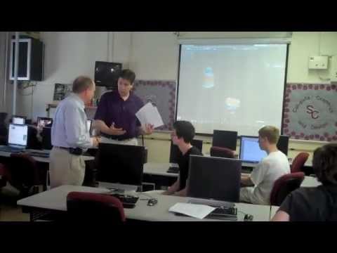 Spencer at SCASD CAD Class