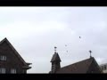Timelapse over church; Nightfall &amp; windvane
