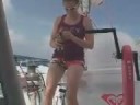 Sam Davies Roxy crossing the Equator in the Vendee Globe