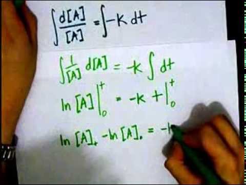 how to prove first order reaction