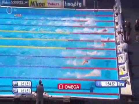 Korzeniowski - Srebrny medal Pawła Korzeniowskiego na 200 m stylem motylkowym. Komentują: Maciej Bonecki i Sylwester Sikora (Eurosport) Prawa autorskie: FINA, Universal Sports.