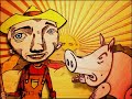 cerveza sol: farmer and pig