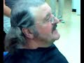 billy gets his hair cut