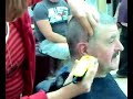 billy gets his hair cut