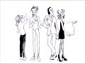 Joe Strummer with The 101'ers. Drawings by Esperanza Romero