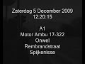 A1 Motor Ambulance 17-322 Onwel Rembrandstraat Spijkenisse
