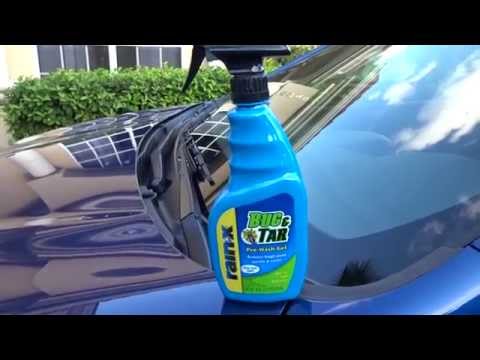 how to clean rain x off windows