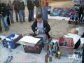 www.moonshineart.com.  A mad spray paint artist I saw on Dauphin Street during Mardi Gras. Unfortunately my dad's camera doesn't have any sound, so you won't be able to hear what is going on. He set up in a vacant lot with nothing but a lot of spray paint, and he had one speaker blasting some trance/house music as he worked. But it usually took him about three minutes to finish one piece. Absolutely PHENOMENAL if you ask me.