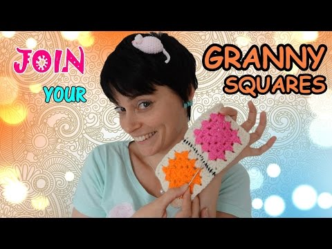 how to attach crochet squares