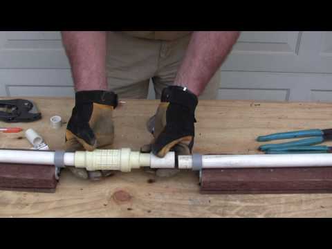 how to repair leak in pvc pipe joint