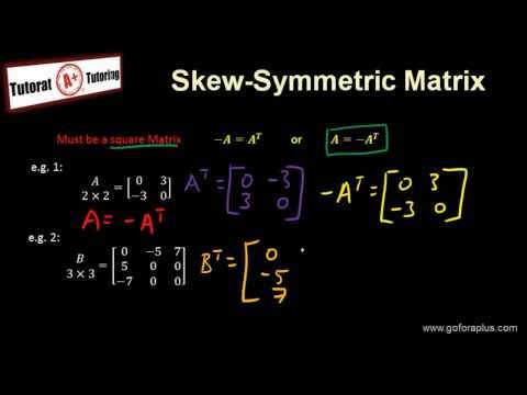 how to prove skew symmetric