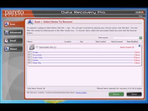 how to recover lost files