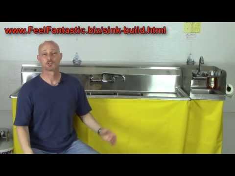 how to build a portable sink