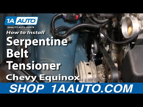 how to change serpentine belt chevy equinox