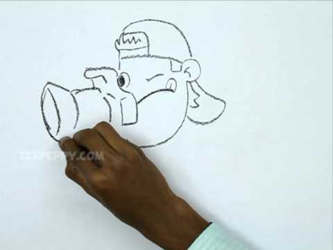 how to draw a camera