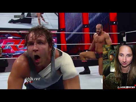 WWE Raw 7/21/14 Dean Ambrose vs Cesaro Live Commentary