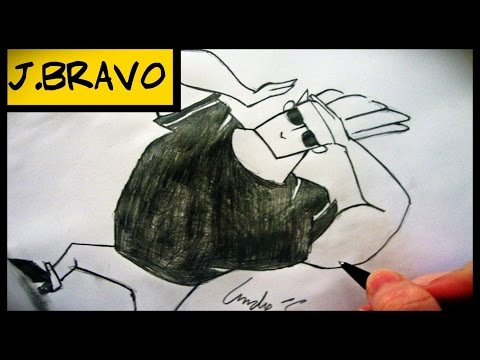 how to draw johnny bravo