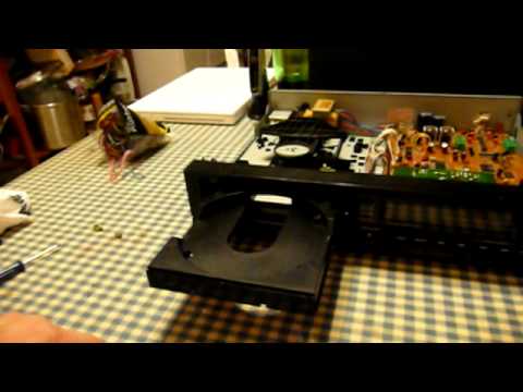 how to change belt on cd player