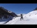snowkiting in strong wind, big freeride day