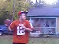 my coach told me to set up jugs of water and throw at them to better aim my throwing capabilities and i gta say its working