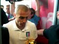 Cannavaro e Lippi con la Coppa del Mondo a Casa Azzurri