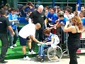 Cannavaro e Lippi con la Coppa del Mondo a Casa Azzurri Cannavaro e Lippi con la Coppa del Mondo a Casa Azzurri