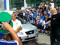 Cannavaro e Lippi con la Coppa del Mondo a Casa Azzurri