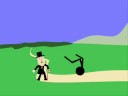 Stick Fight!! VS A Grampa! [Number 2]